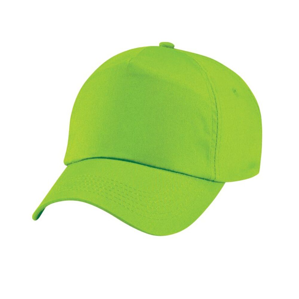 Beechfield Childrens/Kids Original 5 Panel Cap / Lime